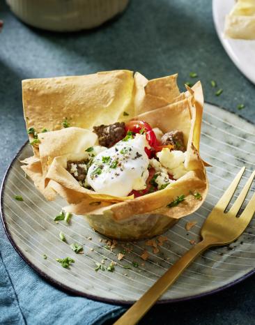 Schnelle Pilzkörbchen