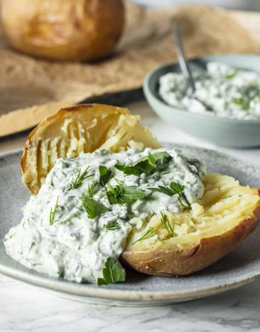 Ofenkartoffel mit Quark Ofenkartoffel mit Quark