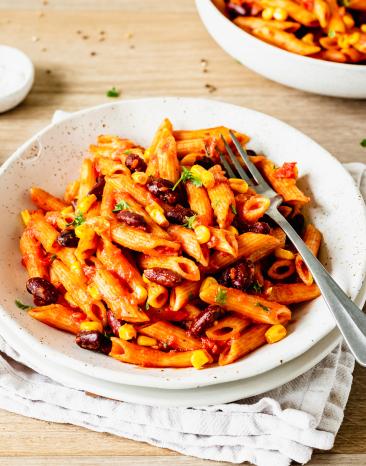 Schnelle One-Pot-Pasta mexikanisch.