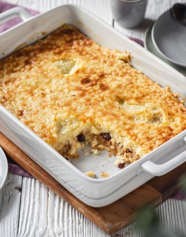 Rezept Reisauflauf süß.