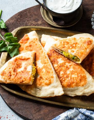 Afghanische Bolani Teigtaschen mit Füllung