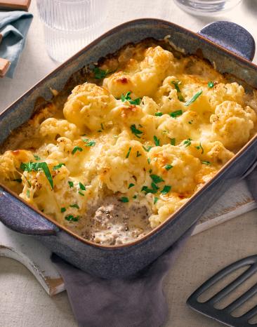 Hackfleisch Blumenkohl Auflauf
