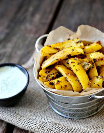 Kartoffelwedges mit Sour Cream