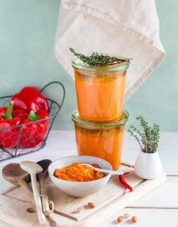 Rotes Pesto mit gegrillter Paprika