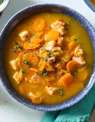 Karotteneintopf mit Kasseler