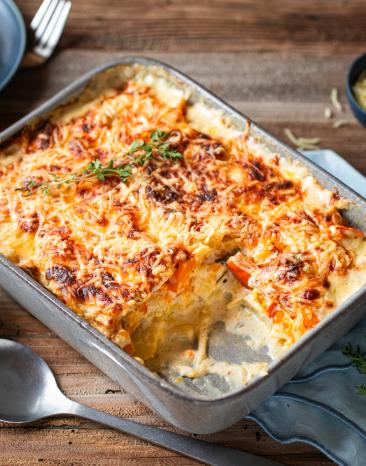 Kürbis-Kartoffel-Auflauf