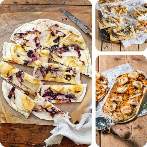 Flammkuchen Rezepte auf drei Fotos